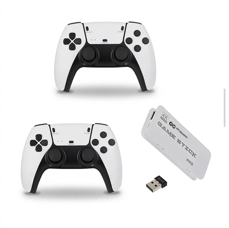 کنسول بازی گیم استیک با دو دسته کیفیت 4K ✅